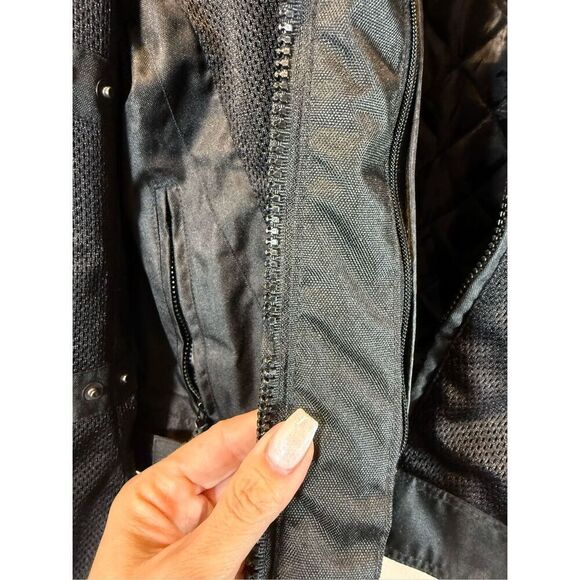 Xelement Advanced Motorcycle Gear Black Jacket Nylon Mesh Padded & Zipout Liner - Picture 4 of 16